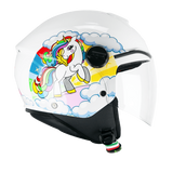 CGM 261D MINI DREAMS JET CASCO Bianco Fucsia Celeste - CASCO