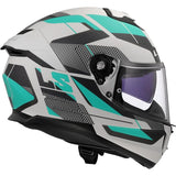 LS2 FF808 CASCO STREAM II ROAD CYAN LIGHT GREY