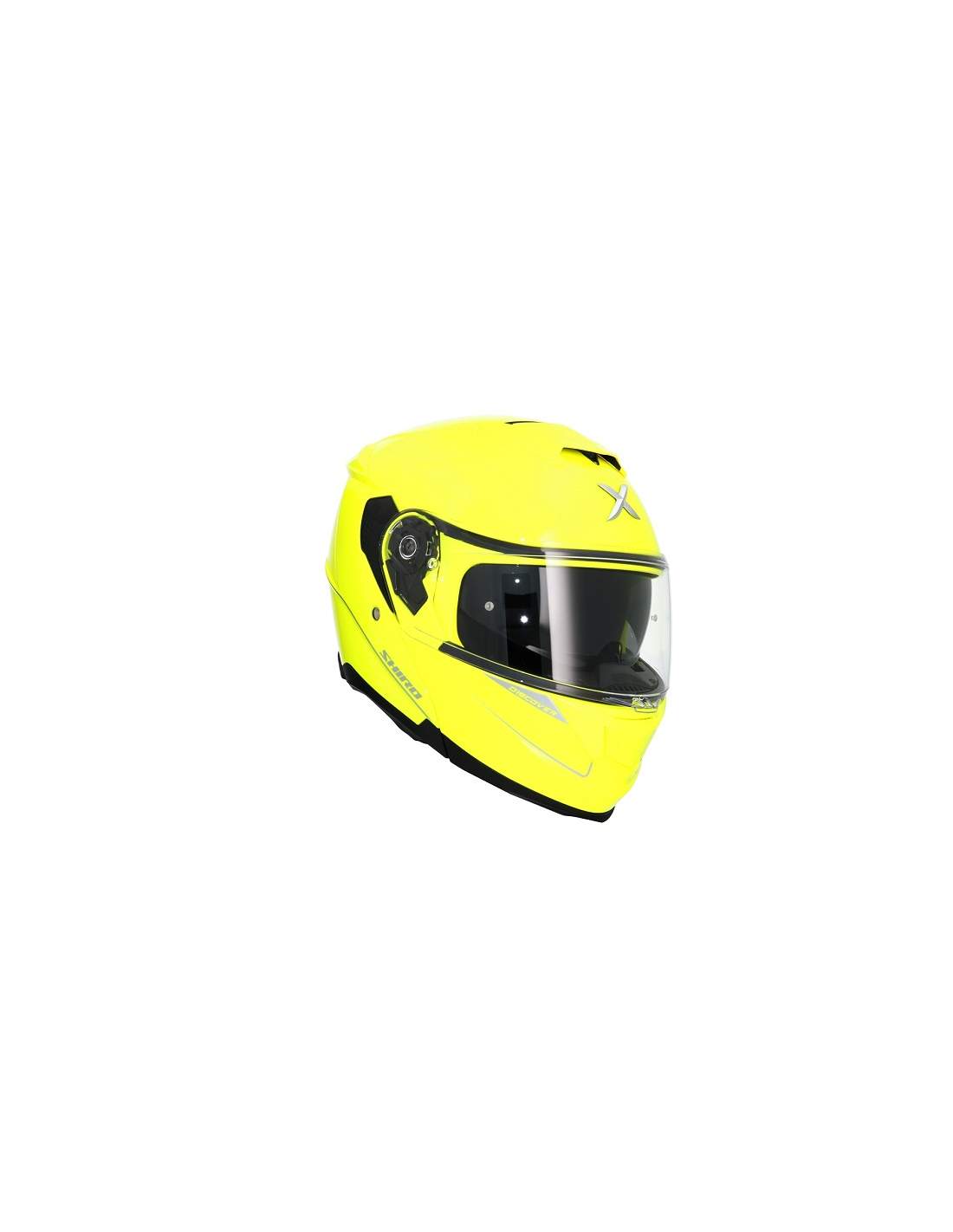 Capacete integral Shiro FF950 Discover monocromático amarelo-fumado