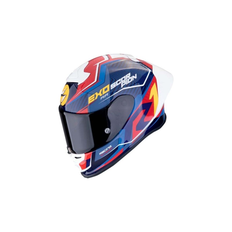 SCORPION EXO-R1 EVO AIR COUP INTEGRAL CASCO Negro Rojo Azul