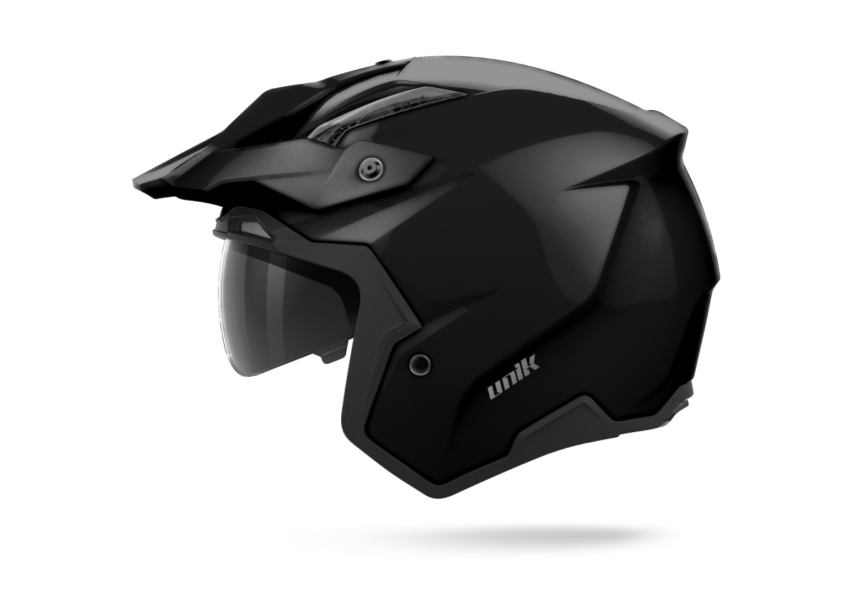 UNIK CASCO TRIAL LINK DV SOLID NEGRO GLOSS