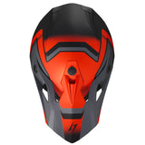 STORMER CASCO MADNESS MOTOCROSS BLACK ORANGE METAL MATT