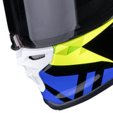 SCORPION EXO-R1 EVO II AIR VALERE NEGRO-AZUL-AMARILLO NEON