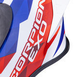 SCORPION EXO-R1 EVO II AIR VALERE BLANCO ROJO AZUL
