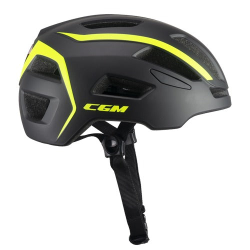CGM 854G VIALE BICO Graphite Casco De Bicicleta Amarillo Fluorescente Mate