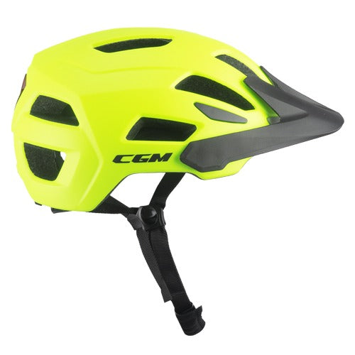 CGM 890A Sentiero Mono Casco Ciclista Urbano Giallo fluo opaco