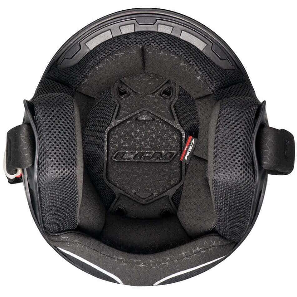 CGM 167D FLO SPORT Jet Casco De Moto Azul Blanco Rojo