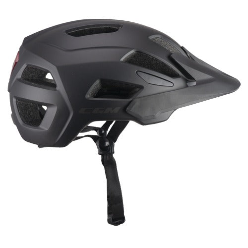 CGM 890A Sentiero Mono Urbano Ciclista Casco Nero opaco