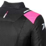 SEVENTY DEGREES SD-JR54 CHAQUETA DE MOTO VERANO MUJER NEGRO ROSA
