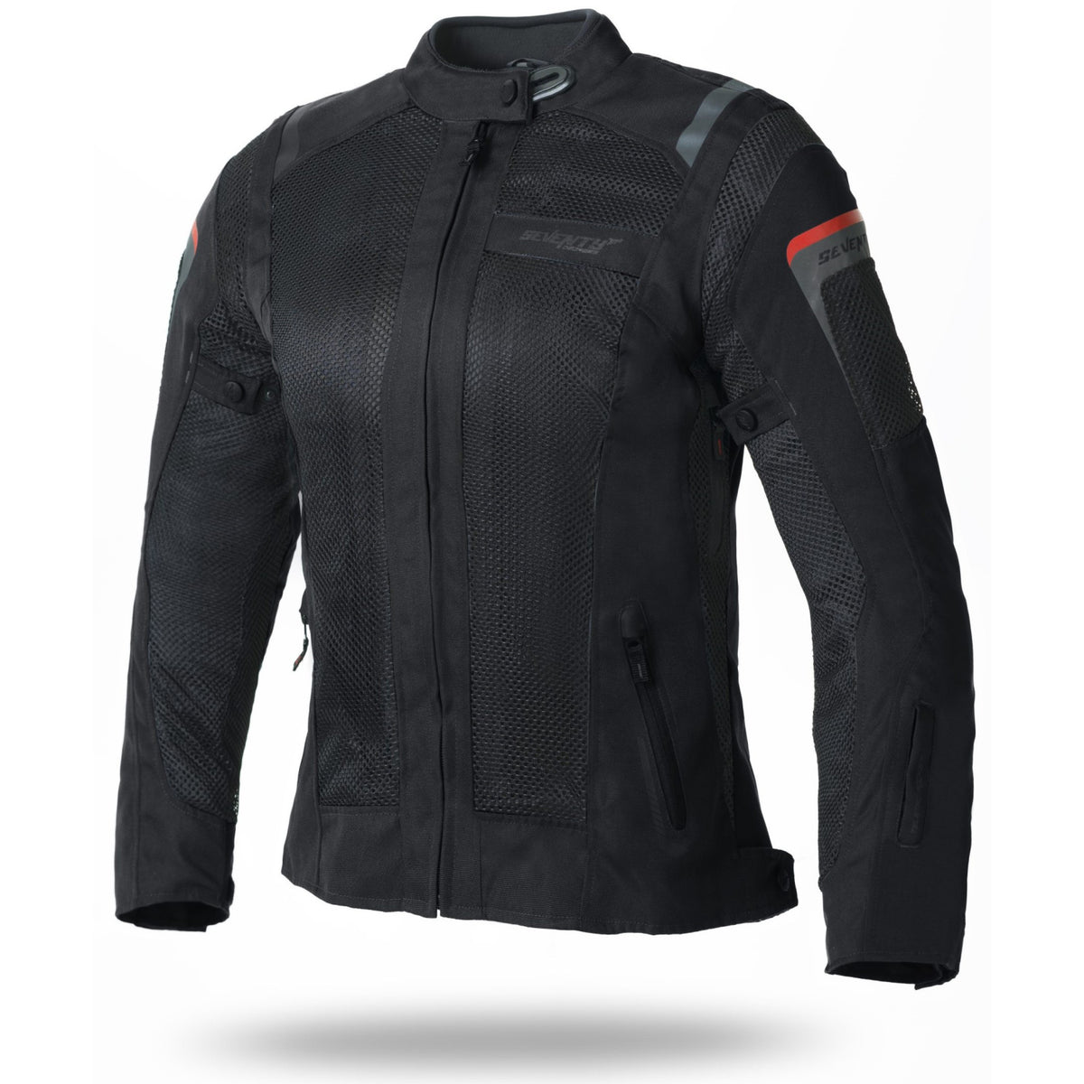 SEVENTY DEGREES SD-JT58 CHAQUETA DE MOTO VERANO TOURING MUJER NEGRO