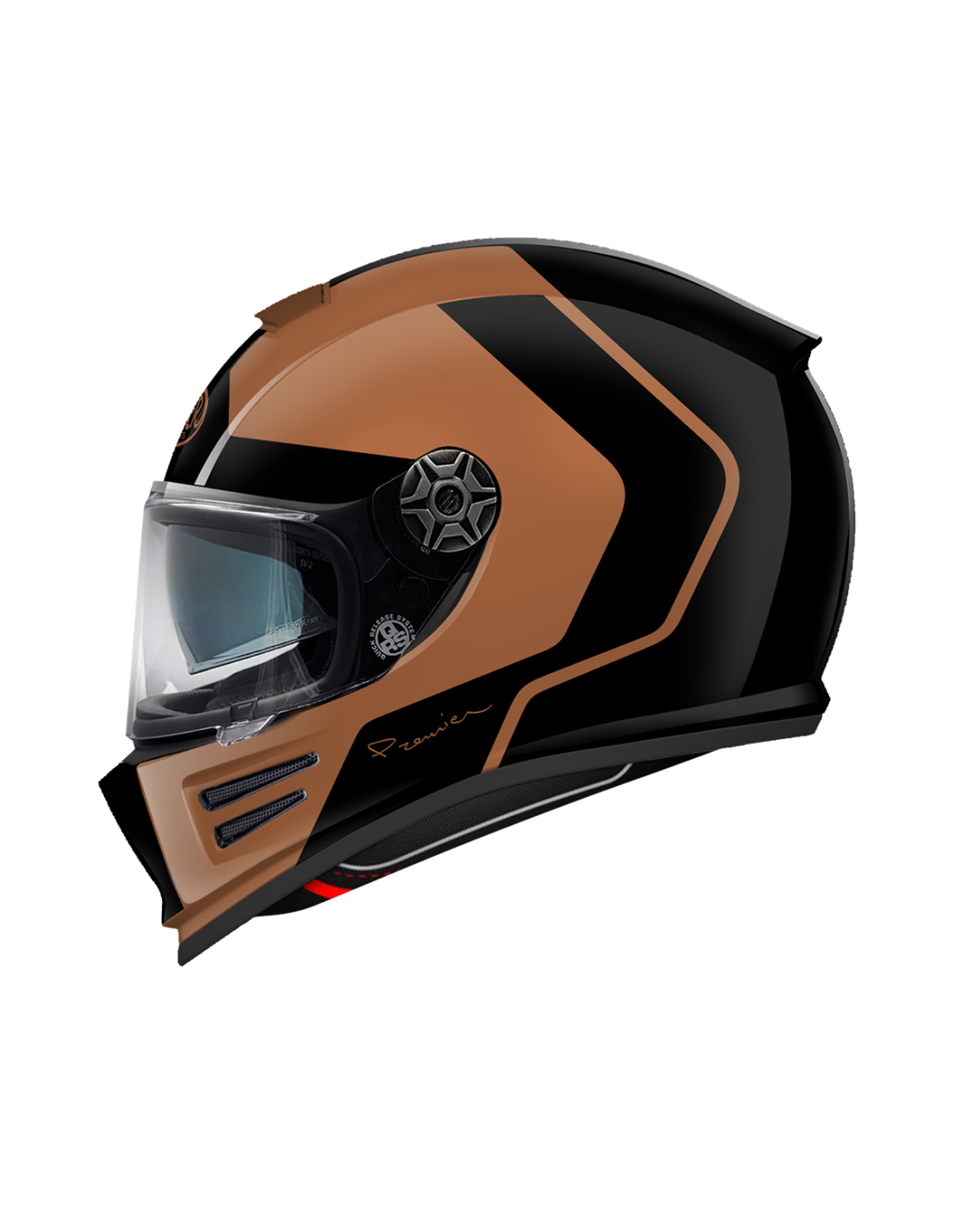 PREMIER 26 TYPHOON UD9BM FULL HELMET BLACK BROWN 