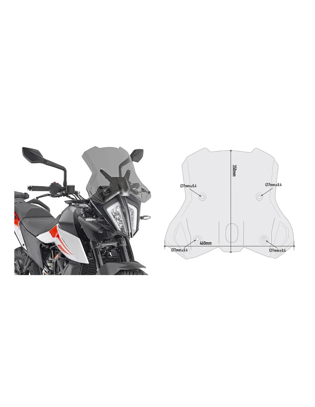 GIVI CUPULA P/KITA KTM.ADVENTURE/R790.2019