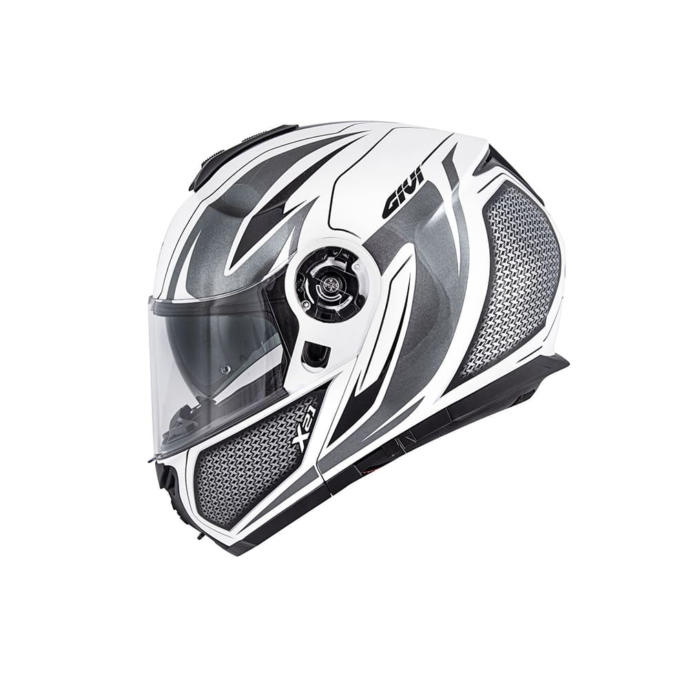 CASCO GIVI MOD X21/CHALLENGER CON PL.D/GLOBO BLANCO/NEGRO