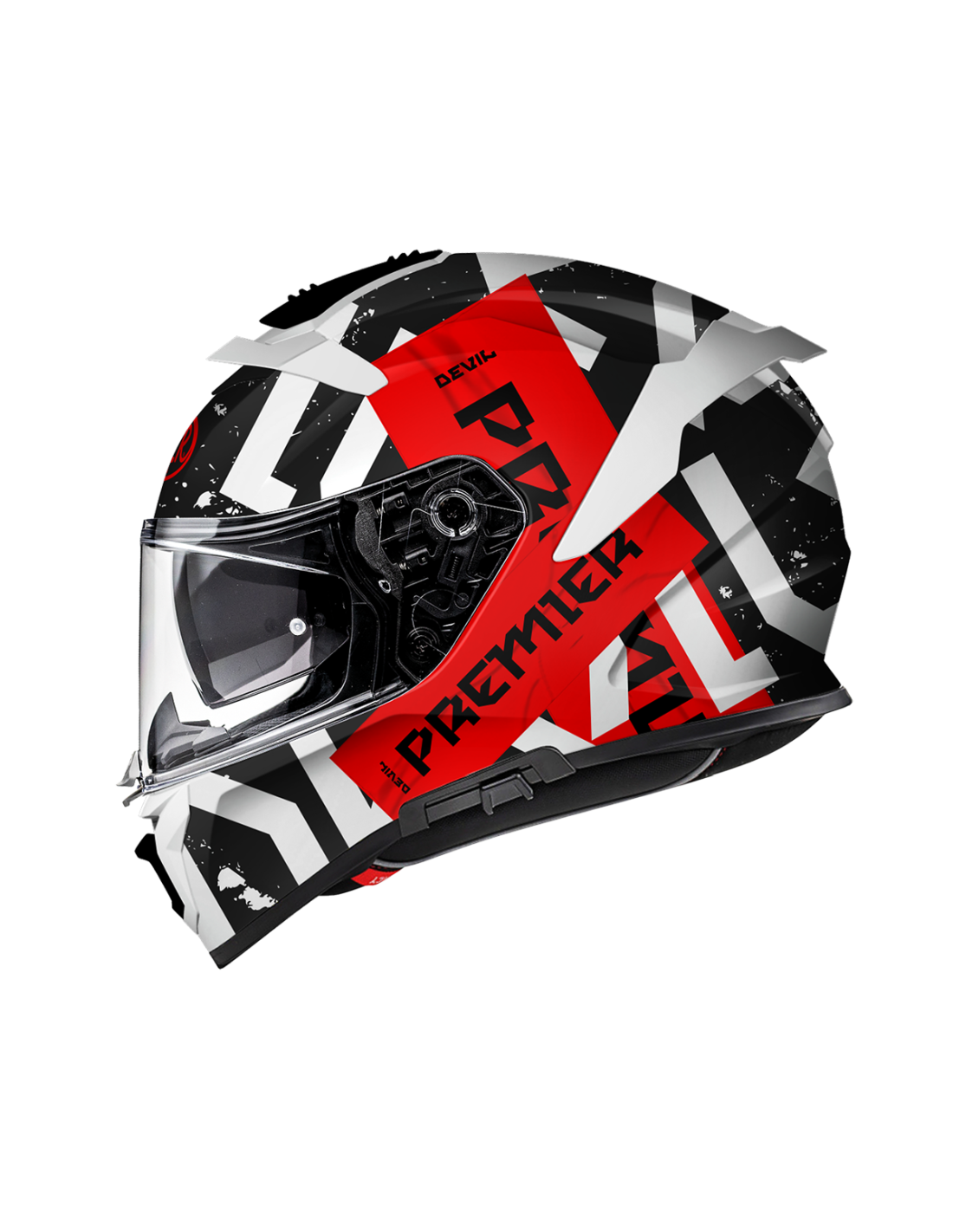 PREMIER 26 DEVIL TP92 CASCO INTEGRAL NEGRO BLANCO ROJO