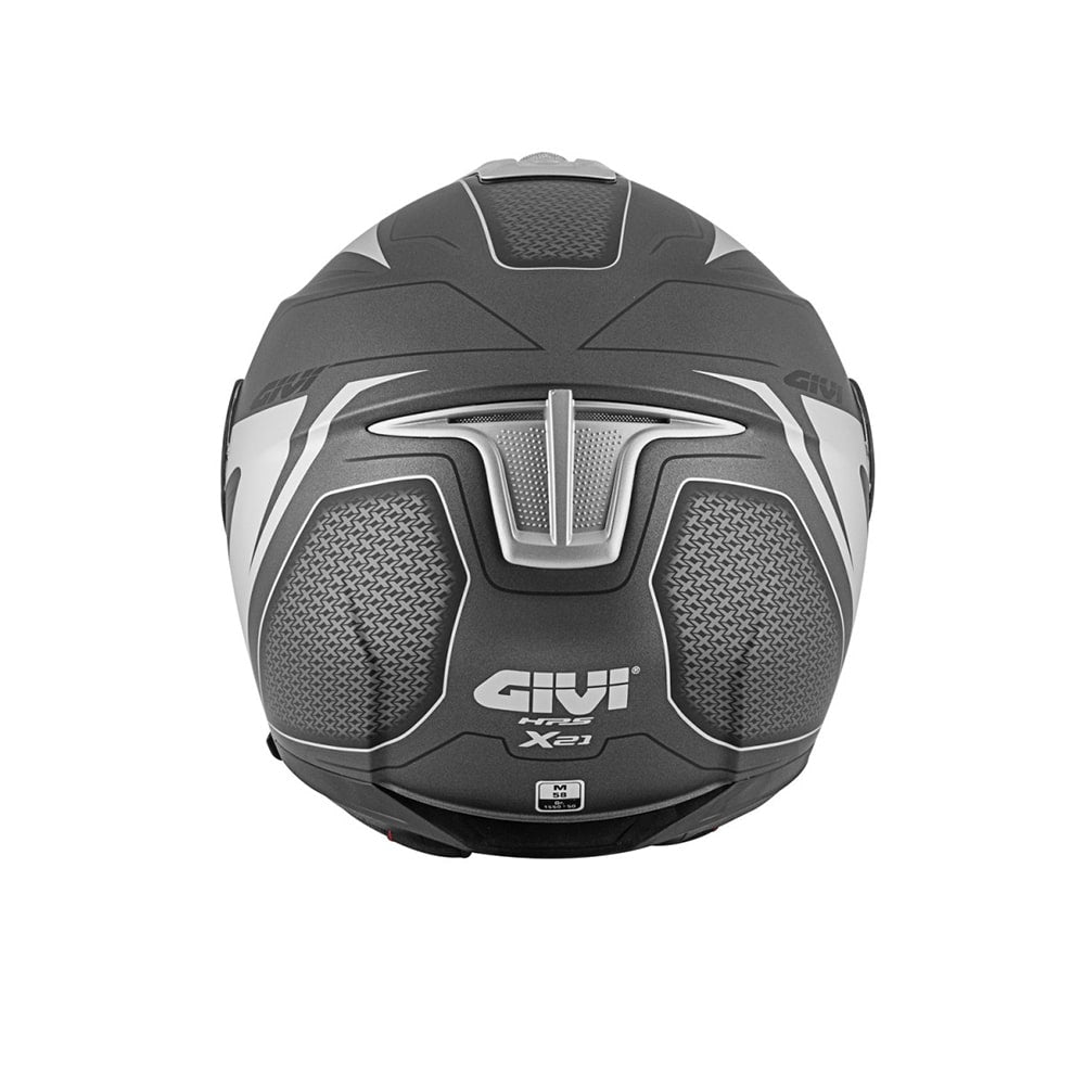 CASCO GIVI MOD X21/DESAFIADORAC/PL.D/TEMBLAR TITANIO-MT/PLATA
