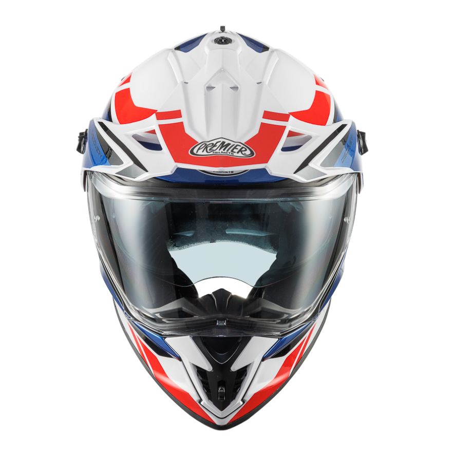 PREMIER DISCOVERY GL13 ENDURO BLANCO AZUL ROJO - CASCO