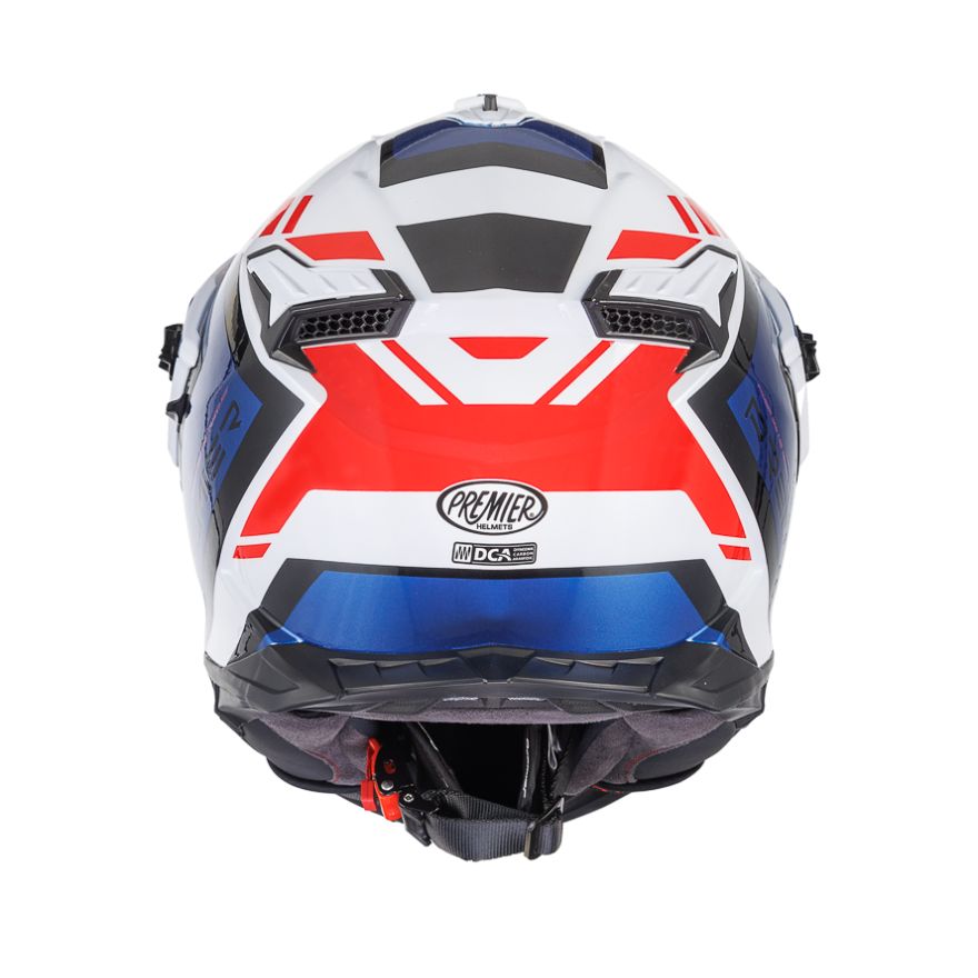 PREMIER DISCOVERY GL13 ENDURO BLANCO AZUL ROJO - CASCO