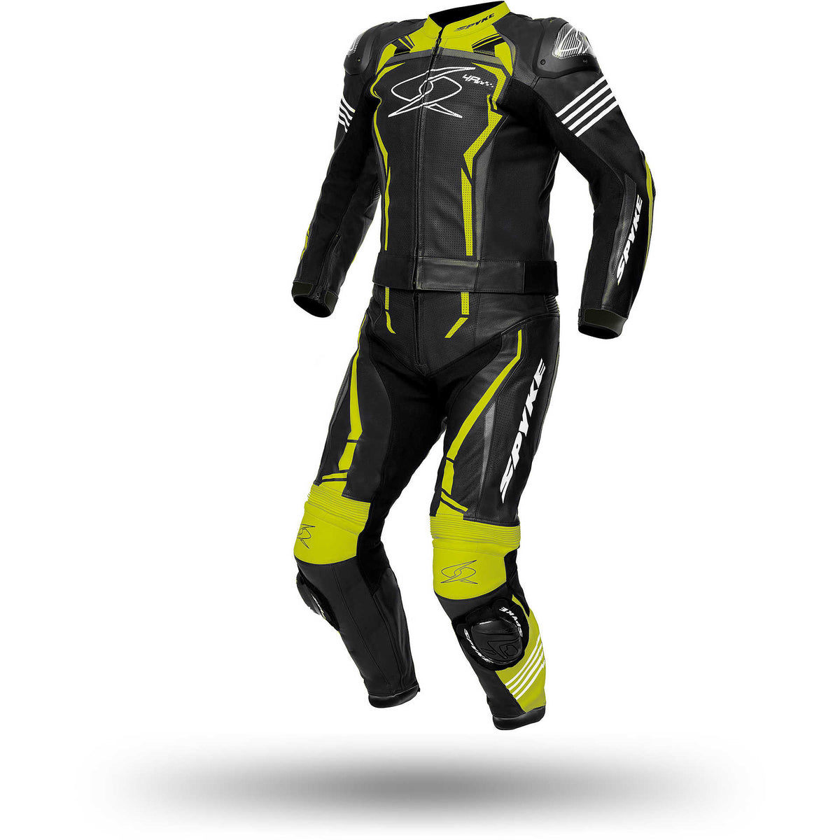 SPYKE - ASSEN SPORT 2.0 2PCS SUIT BLACK/FLUOYELLOW