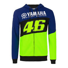 VR46 YAMAHA - MONSTER REPLICA MENS SWEATSHERT BLACK/BLUE/YELLOW