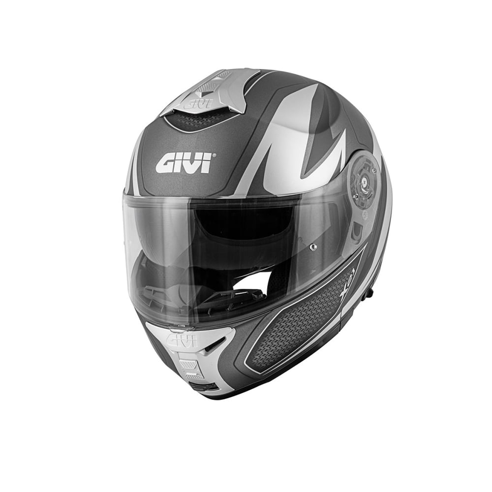 CASCO GIVI MOD X21/DESAFIADORAC/PL.D/TEMBLAR TITANIO-MT/PLATA