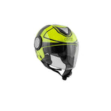 GIVI 12.4 FUTURO GRANDE CASCO JET NEGRO AMARILLO