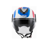 GIVI 12.4 FUTURO GRAN CHORRO CASCO AZUL ROJO