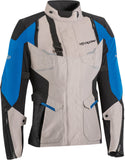 IXON Eddas Mujer Textile Moto Chaqueta Gris Negro Azul