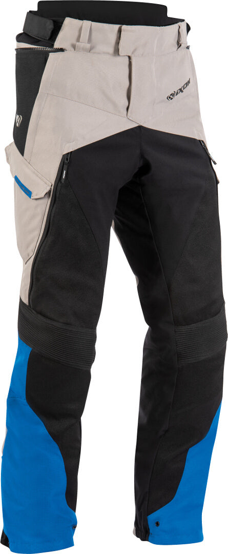IXON EDDAS PT HOMBRE MOTO PANTALONES TEXTIL GRIS NEGRO AZUL - PANTALON
