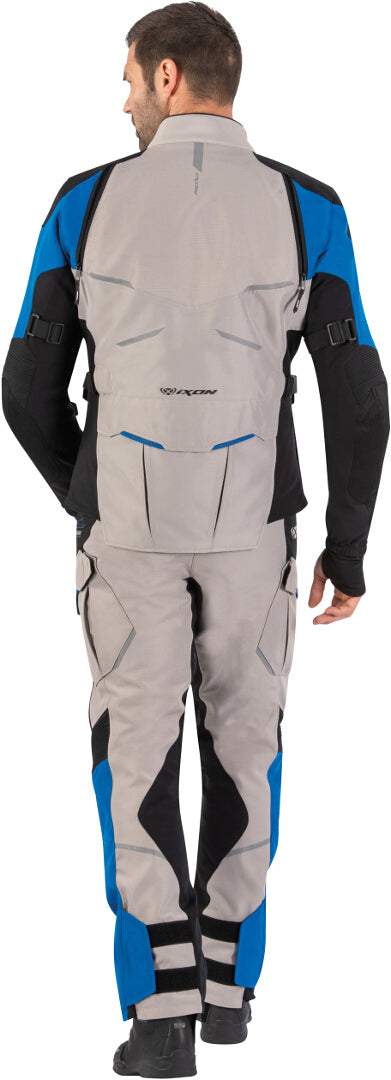 IXON EDDAS PT HOMBRE MOTO PANTALONES TEXTIL GRIS NEGRO AZUL - PANTALON