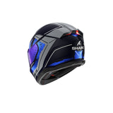 SHARK SKWAL i3 integral Casco azul cromado plata