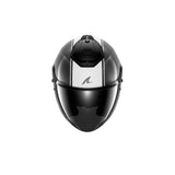 SHARK RS Jet Piel Carbono Blanco Negro Casco
