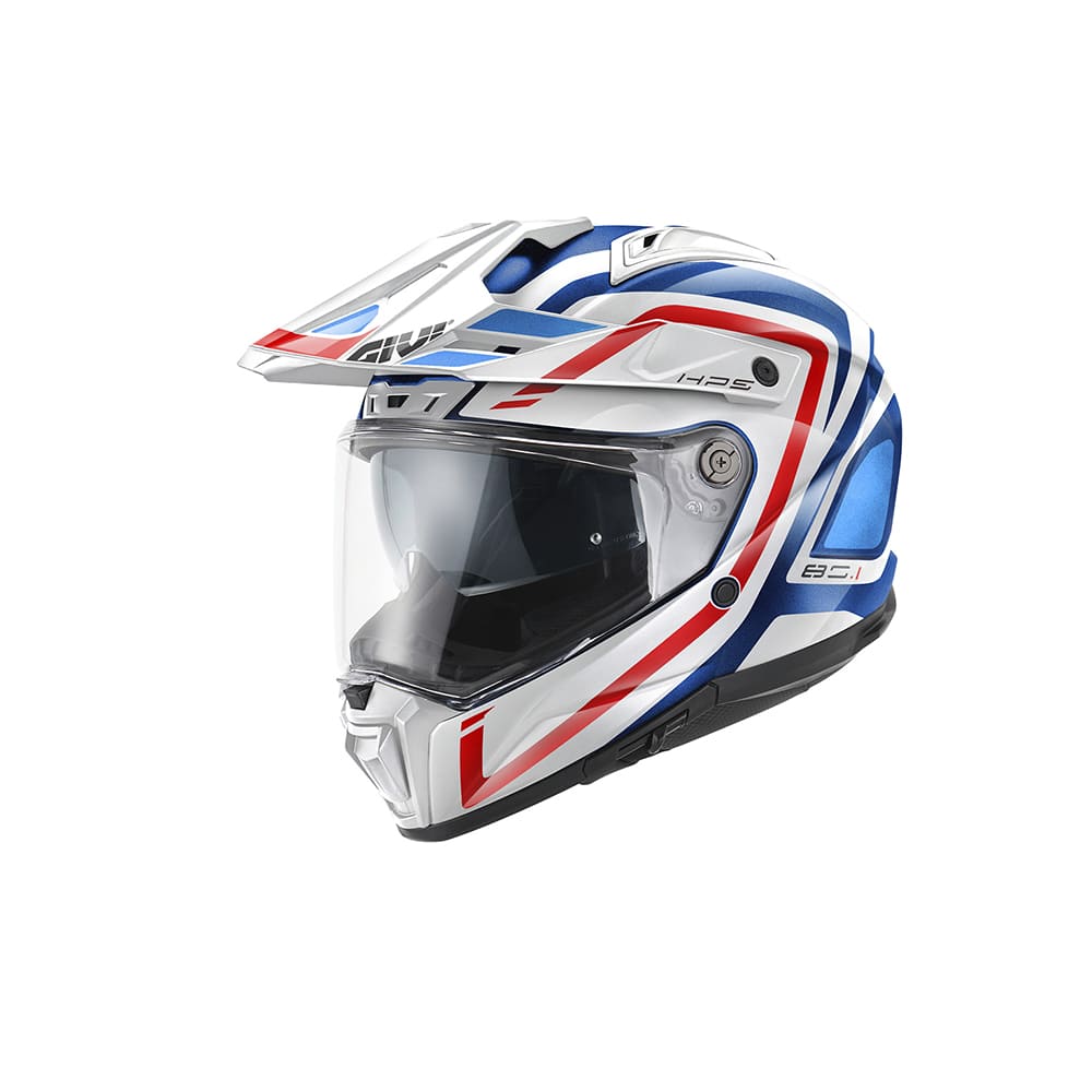 GIVI CASCOS INTEGRALE H801F APEX BLUE WHITE RED - AXLR