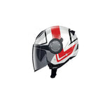 GIVI 12.4 FUTURO GRANDE CASCO JET ROJO BLANCO