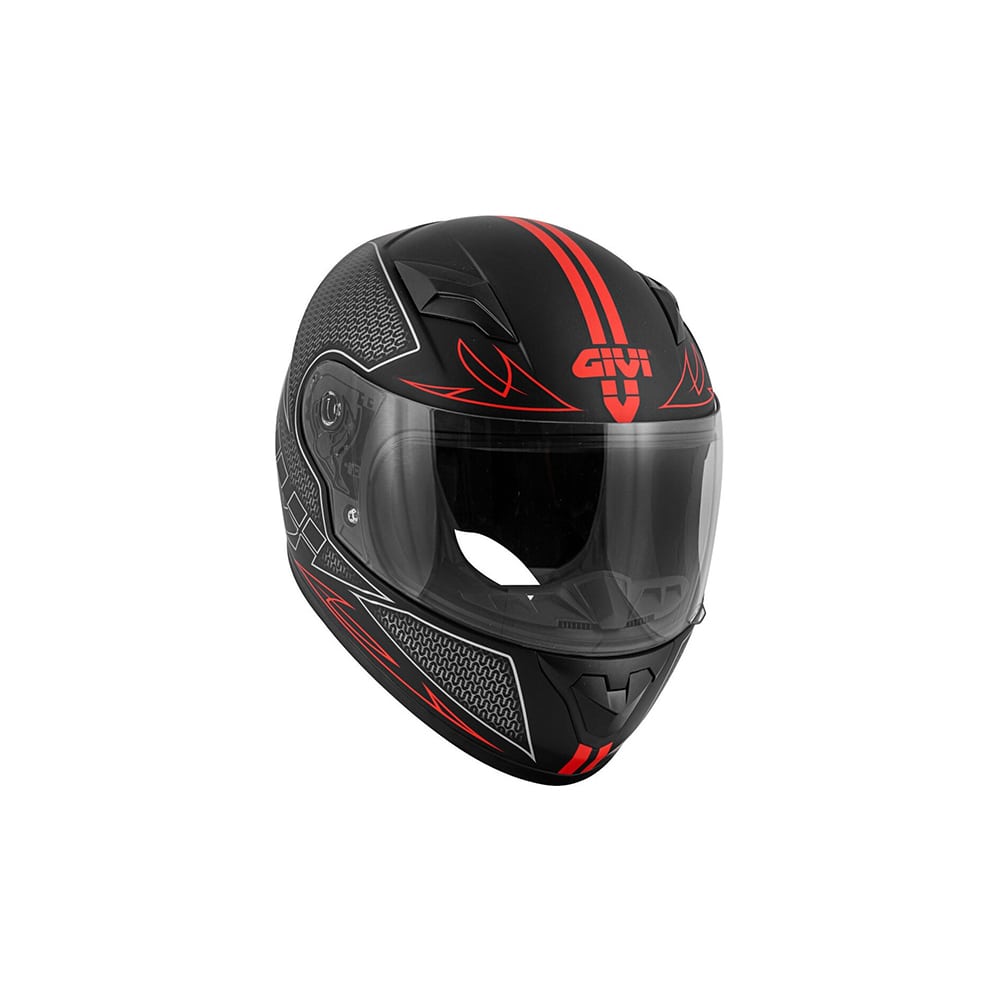 GIVI CASCO JUNIOR J.04 POOFD FLY NEGRO-MT ROJO