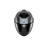 SHARK RS Jet Piel Carbono Plata Casco