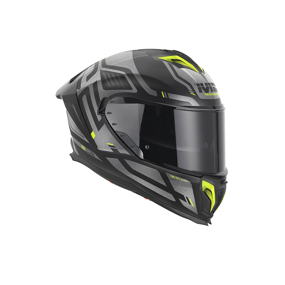 GIVI 50.3 QUASAR Casco Integral Para Moto Negro Titanio Amarillo