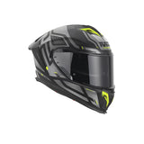 GIVI 50.3 QUASAR Casco Integral Para Moto Negro Titanio Amarillo