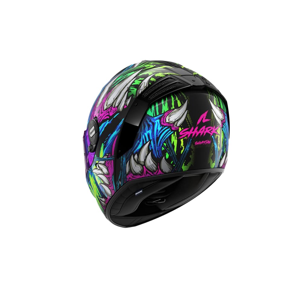 SHARK SPARTAN RS SHAYTAN Integral Casco Negro Verde Violeta