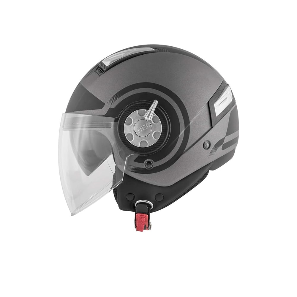 CASCO GIVI CHORRO R 11.1 CHORRO DE AIRE REDONDO TITANIO NEGRO