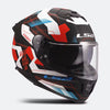 LS2 FF808 STREAM II MIKA CASCO DE MOTO BLANCO AZUL ROJO