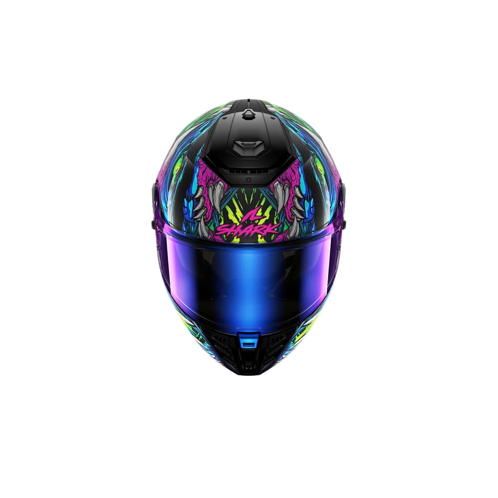SHARK SPARTAN RS SHAYTAN Integral Casco Negro Verde Violeta