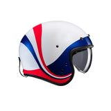HJC V31 EMGO MC21 Jet Casco Motoazul rojo blanco