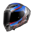 LS2 FF807 DRAGON TRAX CASCO DE MOTO AZUL ROJO