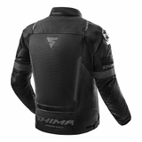 Casaco de motociclismo Shima Solid 2.0 para homem ventilado em tecido preto