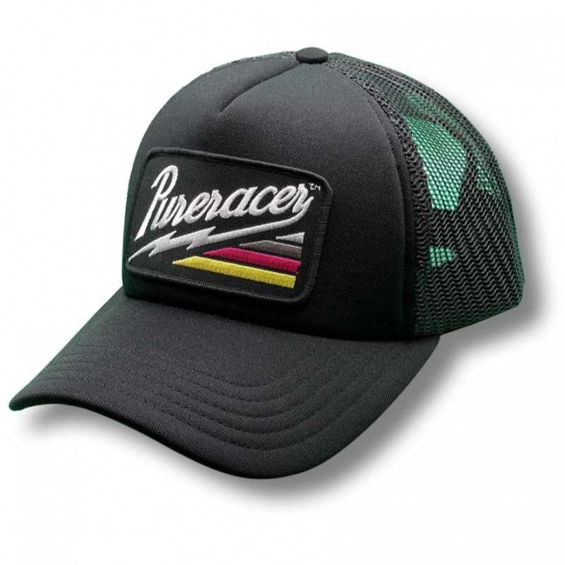 GORRA PURERACER THUNDER STRIPES BLACK