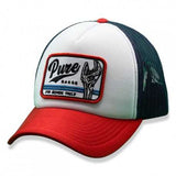 PURERACER ELECTRIC CAP WHITE RED BLUE 