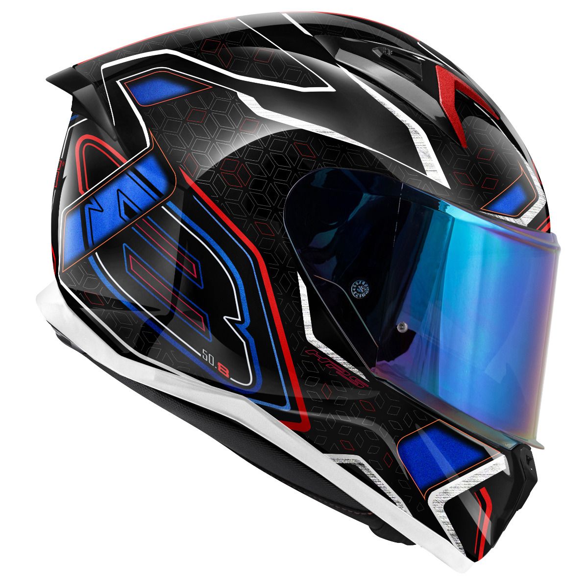 GIVI -CASCO FULL 508/MYSTICAL NEGRO/ROJO-AZUL.METAL