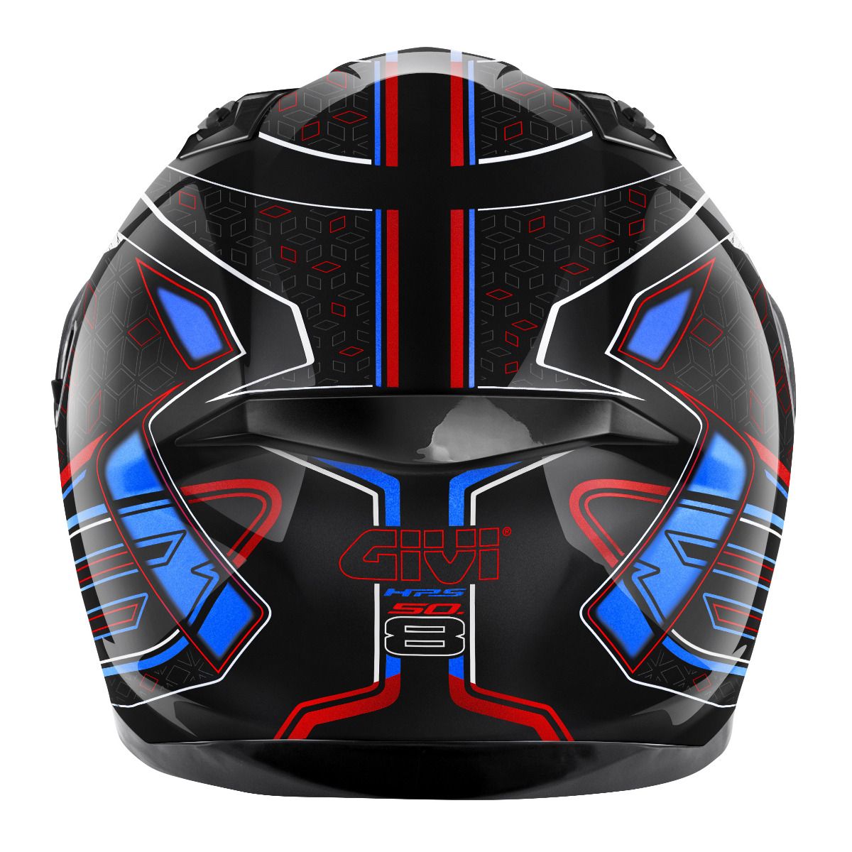 GIVI -CASCO FULL 508/MYSTICAL NEGRO/ROJO-AZUL.METAL