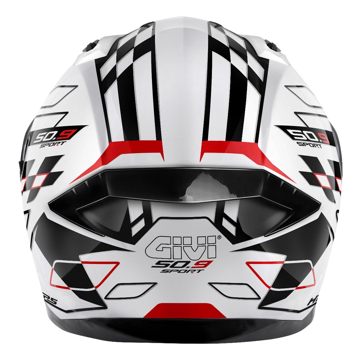 GIVI -CASCO FULL 50.9 /ASSAULT C/PLBLANCO/NEGRO/ROJO