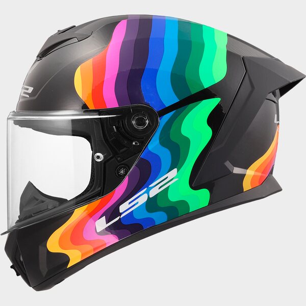 LS2 FF820 RAPID III FLOW INTEGRAL CASCO DE MOTO NEGRO MULTI